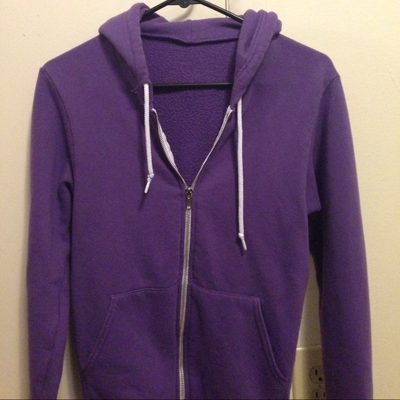 SOLD American apparel purple hoodie