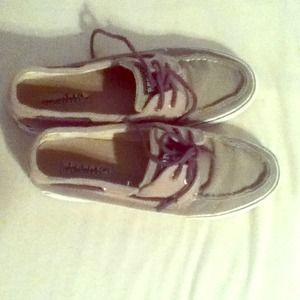 Grey corduroy sperrys