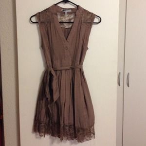 Short brown dress