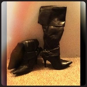 Tall Brown 2 1/2 heel Boot