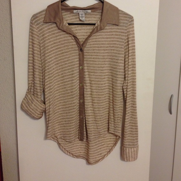 Striped button down