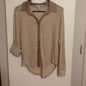 Striped button down
