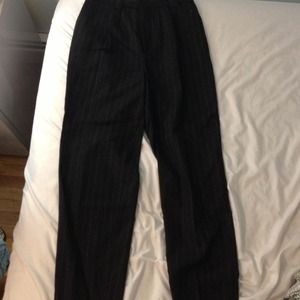 Gray pin stripped pants 100% wool