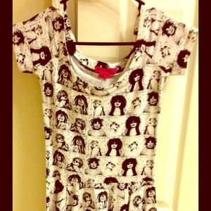 Betsey Johnson Vintage black and white minidress.