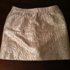 Loft metallic pink skirt