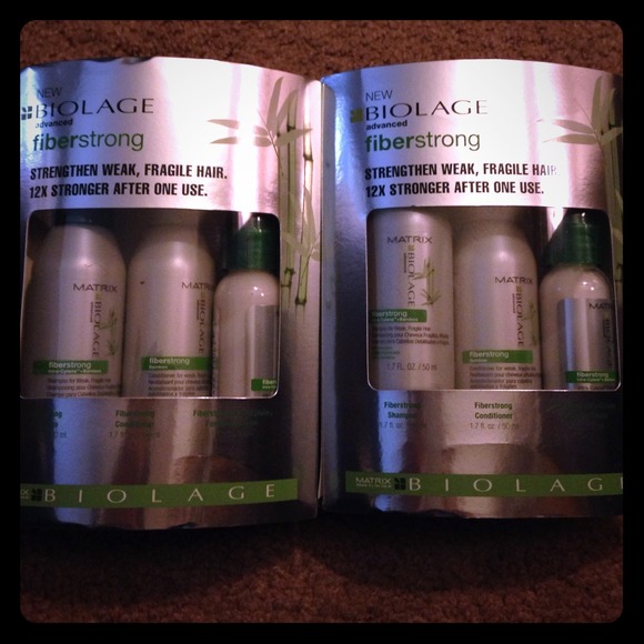 Matrix FiberStrong shampoo, conditioner and cream