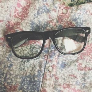 Nerd glasses.
