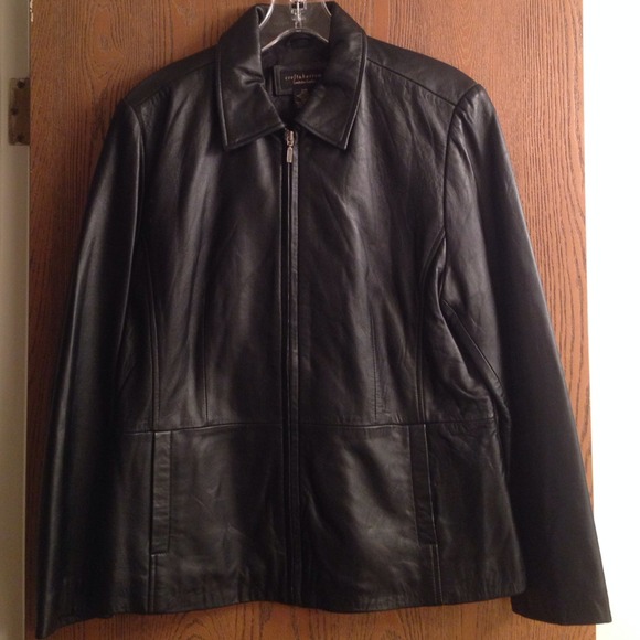 croft & barrow leather jacket