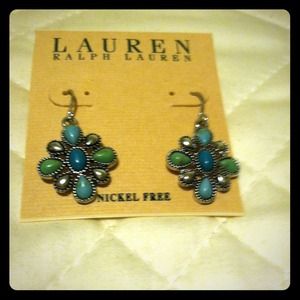Ralph Lauren silver and turquoise earrings