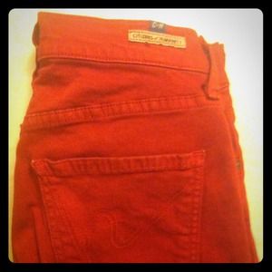 Red Skinny Citizens of Humanity Pant Size 25
