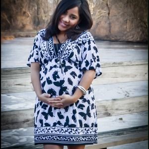 Maternity butterfly dress