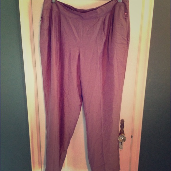 Rose tinted pants