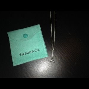 Tiffany's sterling silver  "k" neckless