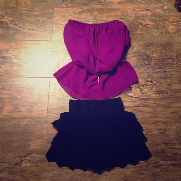 Tops - Purple tube top