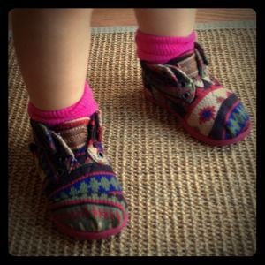 Tiny Toms Baby/Toddler Shoes Aztec Print