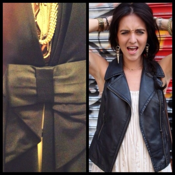 Express Outerwear - 👯BUNDLE for Kelly👯 Leather Vest & Bow Belt