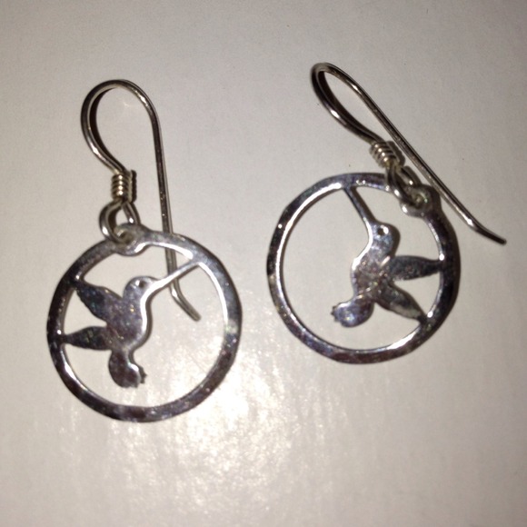 Sterling humming bird earrings!
