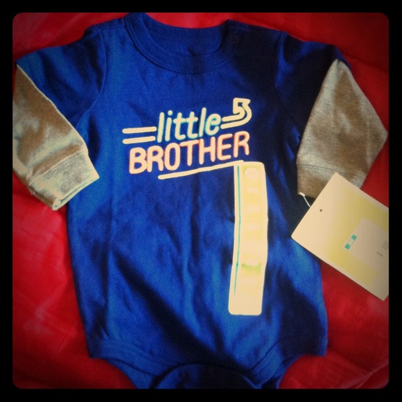 SOLD IN BUNDLE *"Little brother" onsie