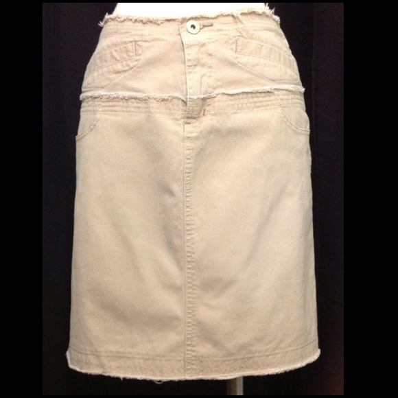 Khaki beige skirt size small