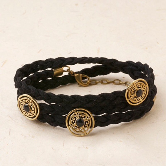 Sara Blaine's Captiva night braided wrap bracelet