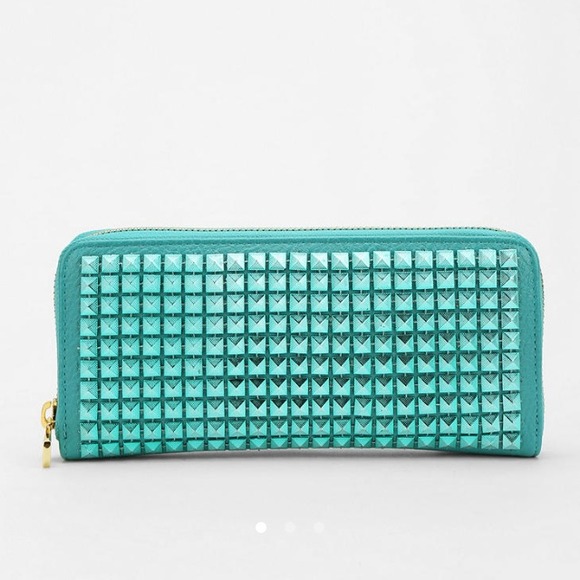 Urban Outfitters Clutches & Wallets - NWT studded Teal wallet 👗⬅️this color 💖