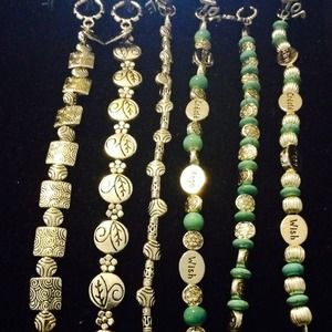 Handcrafted silver beaded fashion bracelets