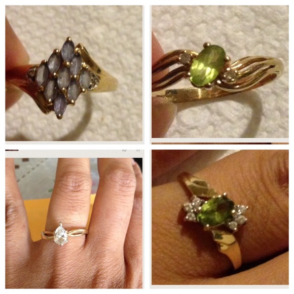 Bundle of 4 rings..two 14k and two 10k