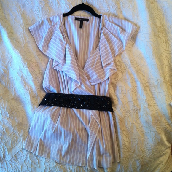 BCBG top with belt