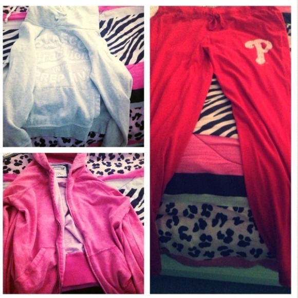 American eagle hoodie, pink hoodie, sweatpants