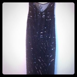 Reduced --- Beautiful black embroidered dress