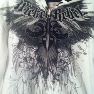 Black and white mens jacket