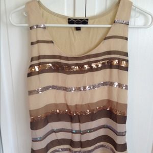 🚫HELD🚫 Striped/Sequined Tank Top
