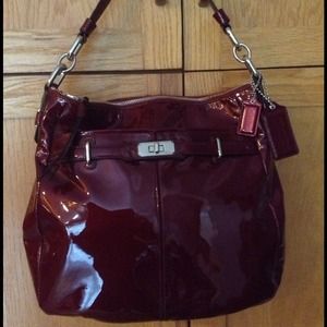 Red Patent Leather Authentic COACH.  Never Used.