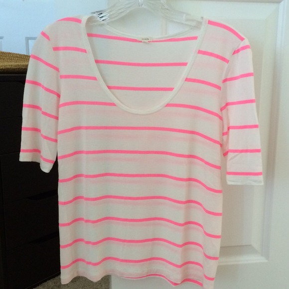 Jcrew steiped tee