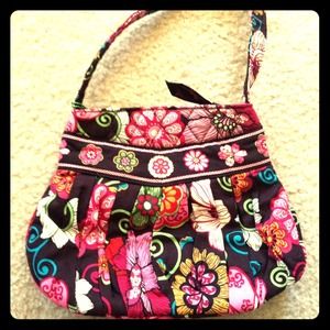 Brown, colorful floral Vera Bradley purse. NWT