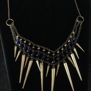 Stones and cones necklace, has a vintage feel