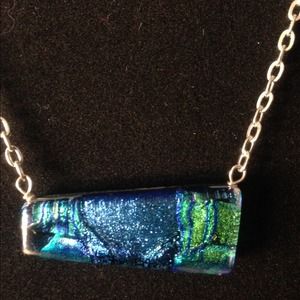 Pretty blue and green stone necklace