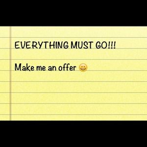 Need to get rid of the items in my closet!