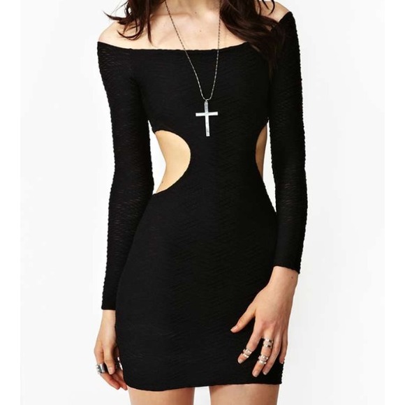 Woven Cutout Dress