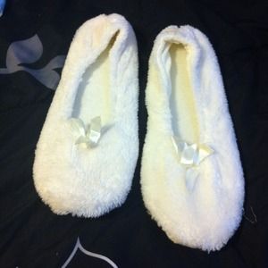 White ballerina slippers