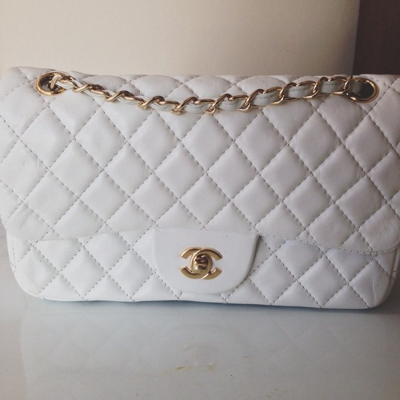 Quilted White Bag