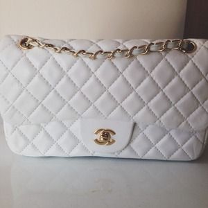 Quilted White Bag