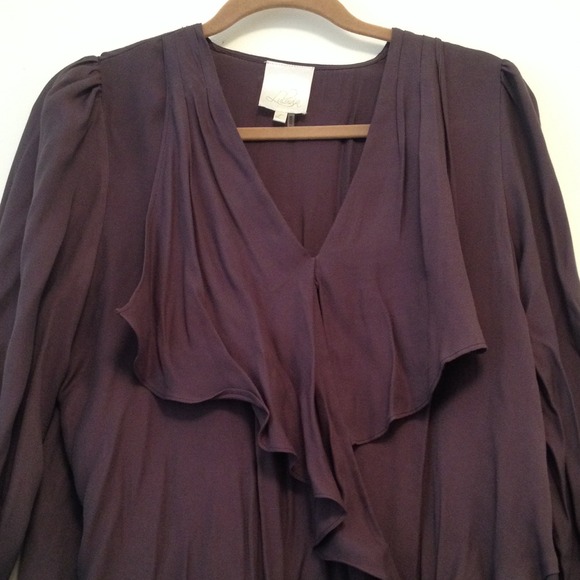 Slate Ruffle Blouse - Picture 2 of 4