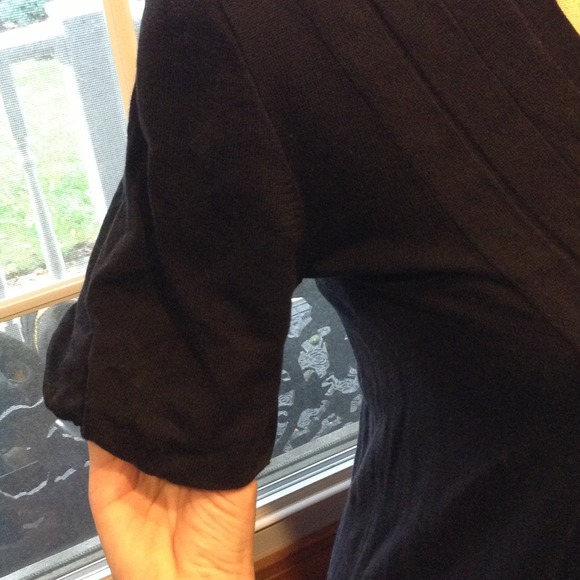 SOLD- J Crew black cotton sweater dress. Size XS - Picture 2 of 4