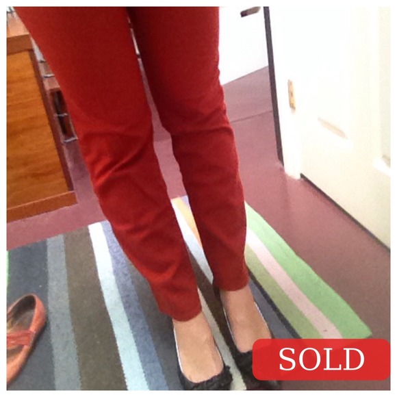BUNDLED Fabulous Brick Red Skinny Jeans Size 6