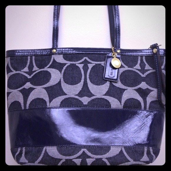 SOLD! Coach handbag blue *REDUCED!*