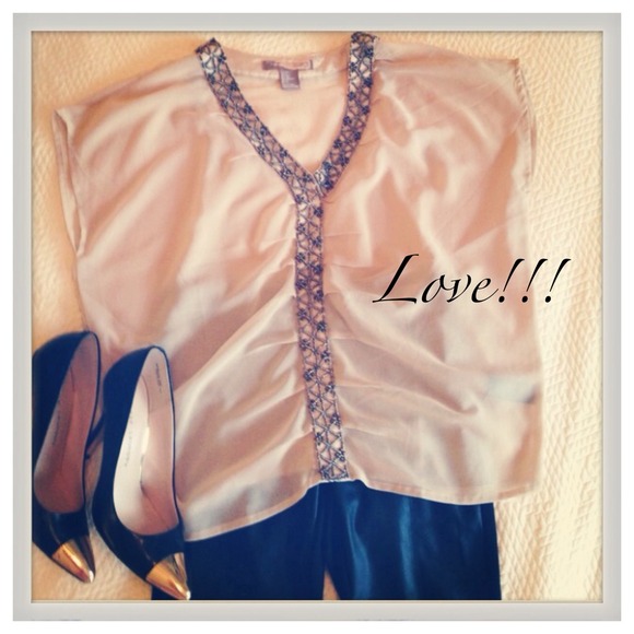 ***sold***---Hot!! Bead-embellished top