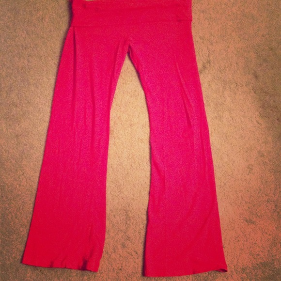 Hot RED (looks pink in pic) stretch sweatpants!