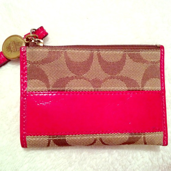 Coach Clutches & Wallets - Authentic Coach card holder with key ring