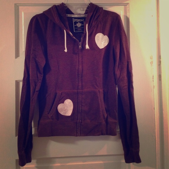 VS Pink Zip Up Hoodie